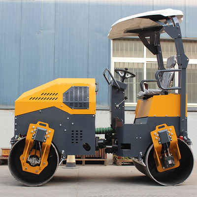 Diámetro del tambor de 700 mm HQ-YL1200 3 toneladas de mini rodillo de asfalto para reparación de la superficie de la carretera