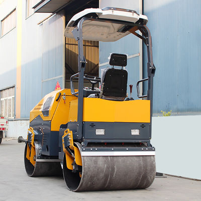 Diámetro del tambor de 700 mm HQ-YL1200 3 toneladas de mini rodillo de asfalto para reparación de la superficie de la carretera