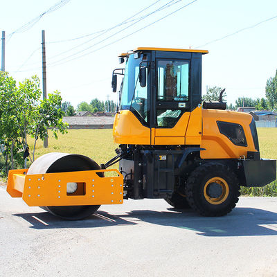 HQ-YL4000 Máquina de compactación de rodillos de asfalto de 4 toneladas con vibración hidráulica de 80KN