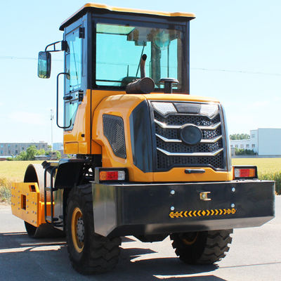 HQ-YL4000 Máquina de compactación de rodillos de asfalto de 4 toneladas con vibración hidráulica de 80KN