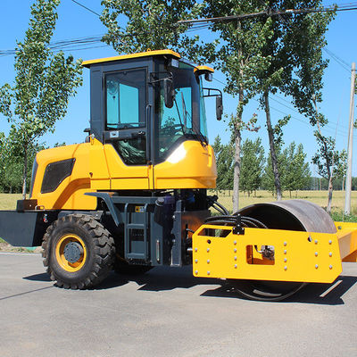 HQ-YL4000 Máquina de compactación de rodillos de asfalto de 4 toneladas con vibración hidráulica de 80KN