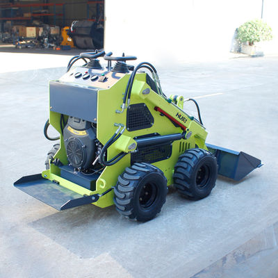 Mini Slid Steer Loader con retroexcavadora y cubo giratorio de detección para diversos terrenos