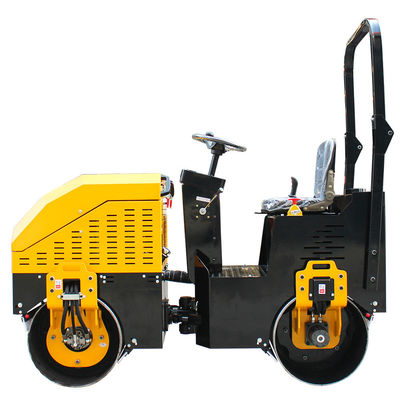 Máquina de carreteras 2000kg 3000kg 2ton 3ton Roller mecánico articulado con tambor doble