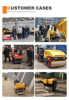 Válvula hidráulica Kawasaki 8t 8000kg Roller de carretera diésel para el asfalto y la compactación de tierra