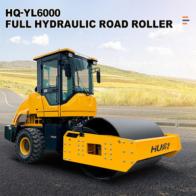 6000kg 6 toneladas Mini compactador rodante articulado con ancho de rueda de tambor 1650mm