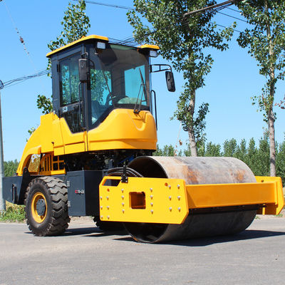 5000 kg 6000 kg Roller vibratorio de carretera con doble tambor y fuerza excitante de 100KN