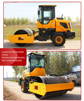 5t 10t 20t máquina de rodillo vibratorio compactador con dimensiones de 4450 * 1680 * 2750mm