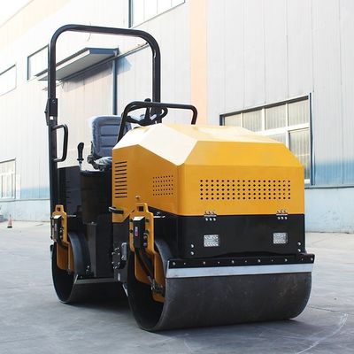 Diámetro del tambor de 560 mm 2 toneladas Compacto Hidráulico Doble Liso Tambor Vibratorio Roller de Ruta