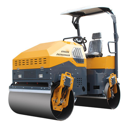 Tipo de motor de cilindro único Roller vibratorio para EPA Doble tambor Asfalto totalmente hidráulico