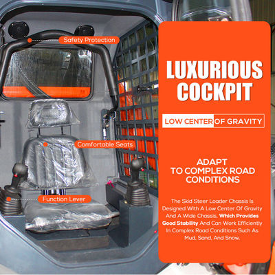 Envío gratuito Euro 5 EPA Steer de deslizamiento diesel multifunción Mini Steer de deslizamiento cargador precio